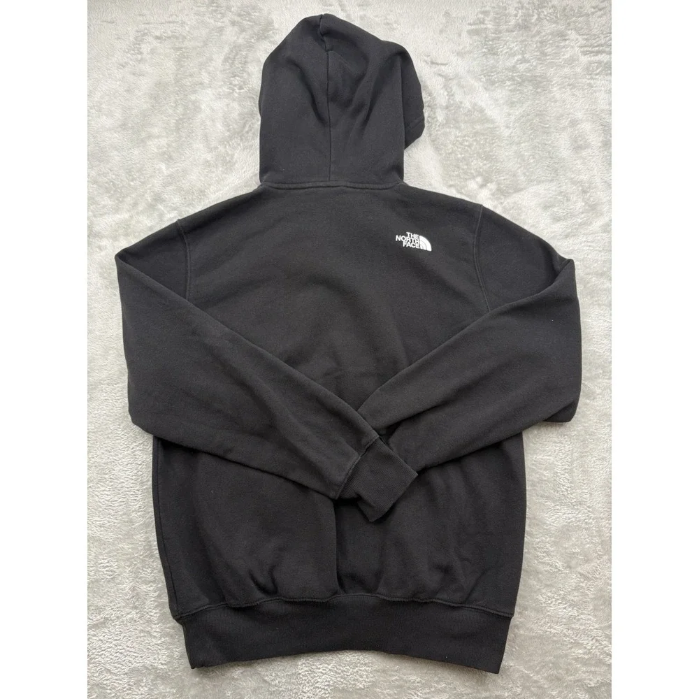 North Face Men's Black Pullover Bear Graphic Hoodie Size Medium Long sleeve